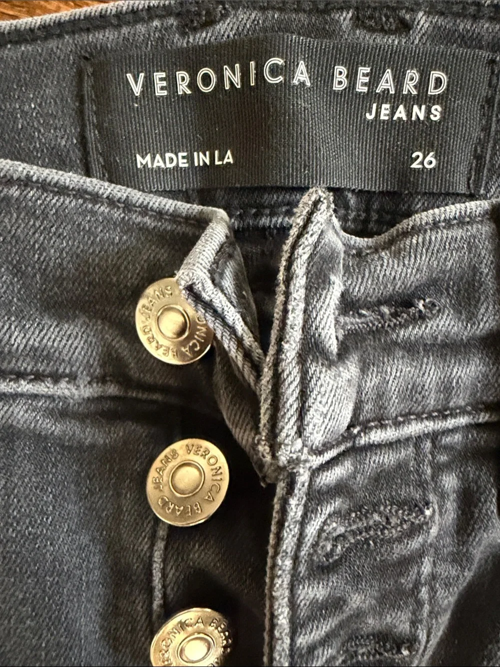Veronica Beard Black High-Rise Flare Jeans